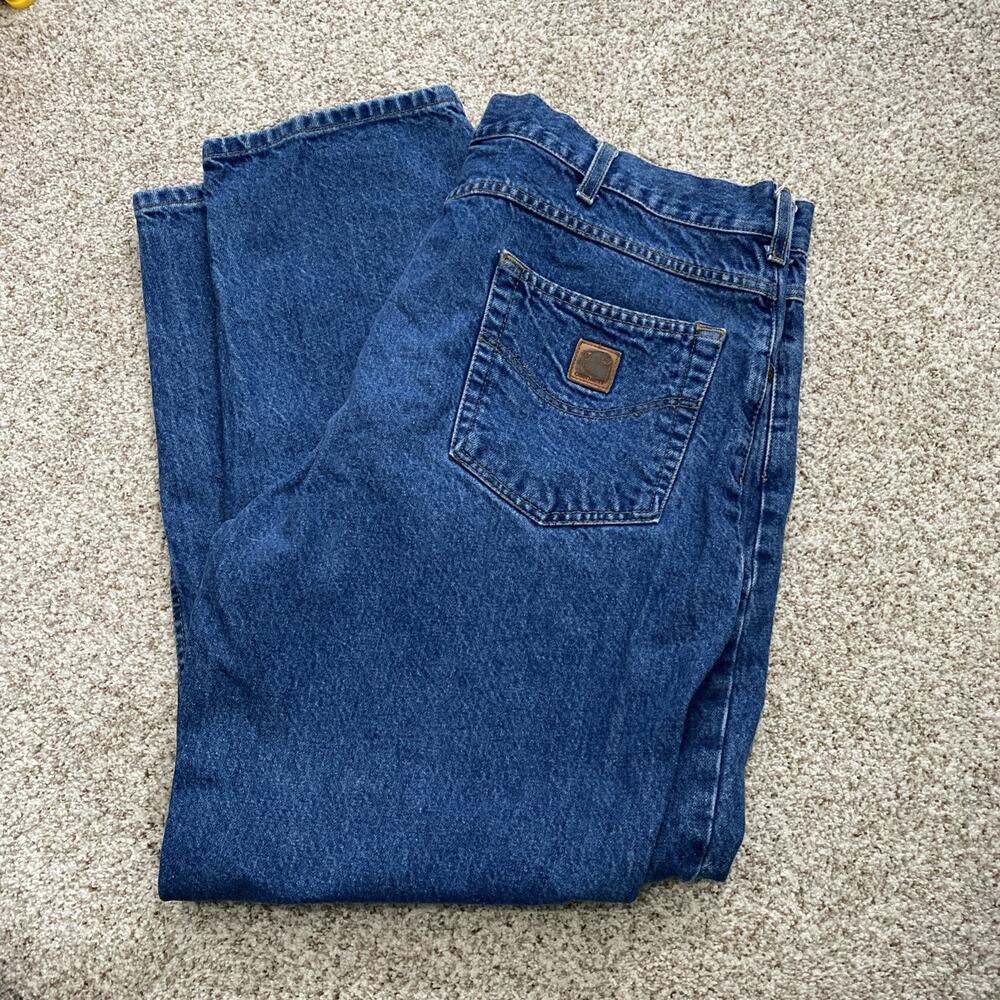 Carhartt Men's Vintage Jeans 40x30 100% Cotton Blue Denim B17